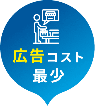 広告コスト最少